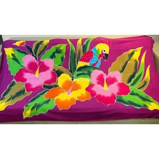 New Design Rayon Sarong Hand Painted Beachwear for Summer